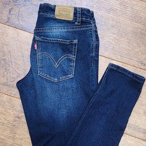 LEVI'S 710 Super Skinny Adjustable Waist Girls Jeans - Sz 14